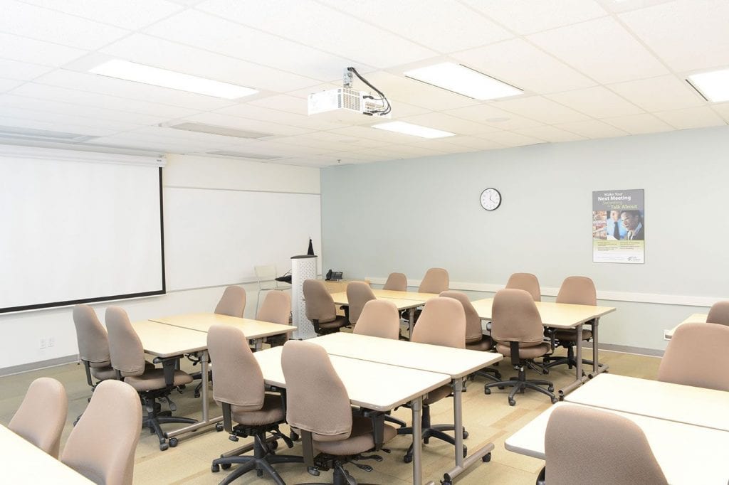 Mississauga Corporate Events & Meetings Centre - Classroom setup