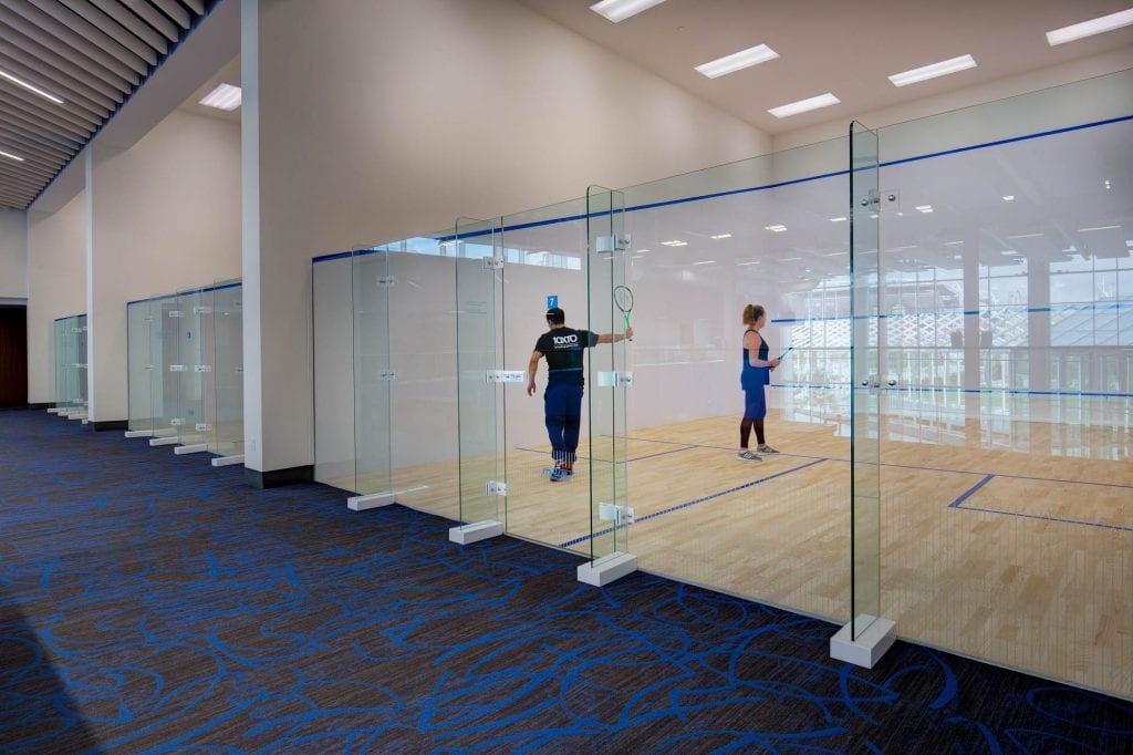 Hotel X Toronto indoor squash courts